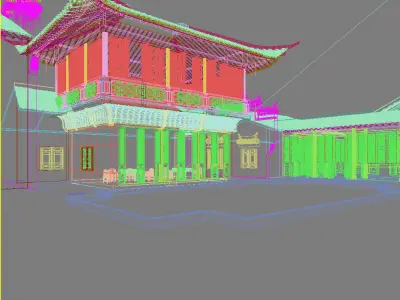 Chinese Style Architecture 3D model 56