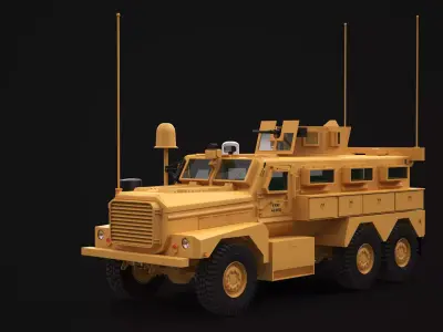 Cougar HE 6x6 MRAP 3D model