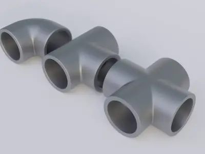 Pipe Joints Set 3D model