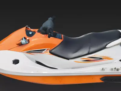 Realistic Luxury Jet Ski 3D Model 3D Model Low-poly 3D model