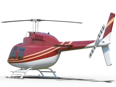 Helicopter Bell 206 3D model
