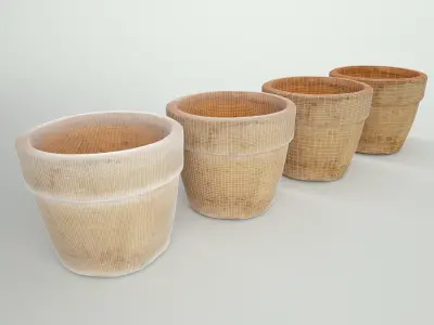 Clay Pot - 3D Scan 4K Low-poly 3D model