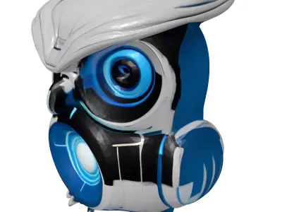 SciFi Owl Hologram Projector 3D model
