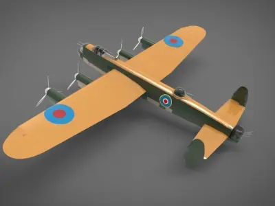 Avro Lancaster 3D model buy