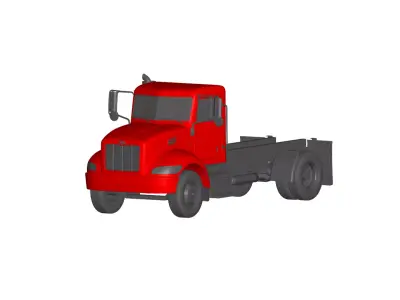 PETERBILT 340 Dump Truck 3D model
