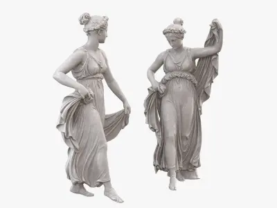  Dancing Girls Statue 