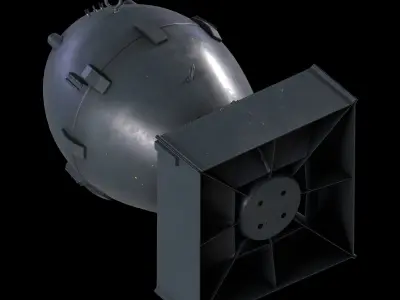 Atomic Bomb Low-poly 3D model purchase