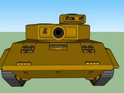 WW2 Tank 3D Model - Static Exterior 3D model