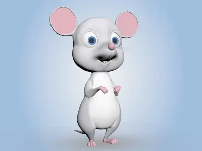 Cartoon Rat 3D model