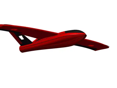 FPV CORN PLANE WATER LANDING BODY 3D print model