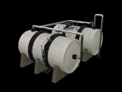 Industrial Tank Low-poly 3D model buy