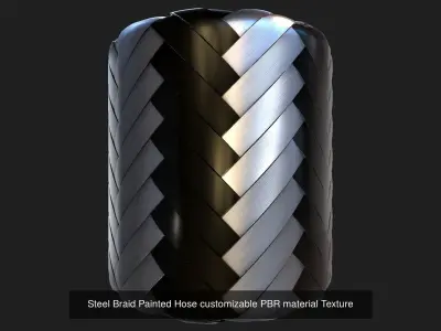 Flexible Metal Hoses customizable PBR materials Texture