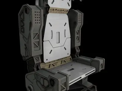 sci-fi seat 3D model