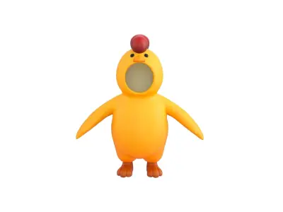 Prop234 Chicken Suit 3D model