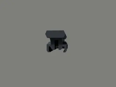 AK B-18  Zenit Picatinny Rail Low-poly 3D model