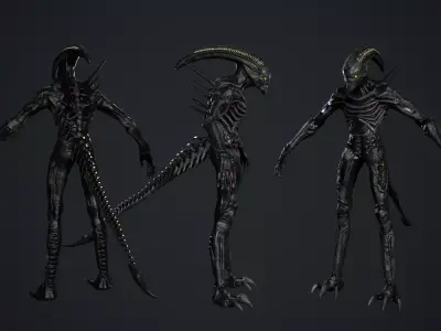 Alien Monster 2 Low-poly 3D model purchase