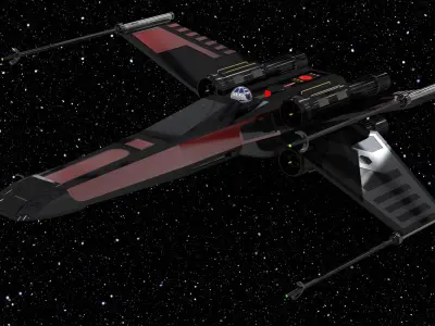 STAR WARS X - WING 3D print model