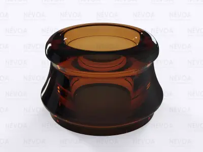 Glass finish - GME 13 06 - 01 - 29 mm - Cider crown finish 3D model