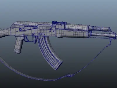 AK47 Assault Rifle 3D model purchase