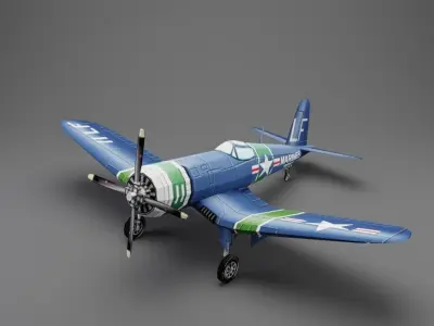 F4u aviation 3D model
