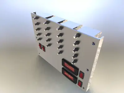 Dc sub breaker panel asm Free 3D model