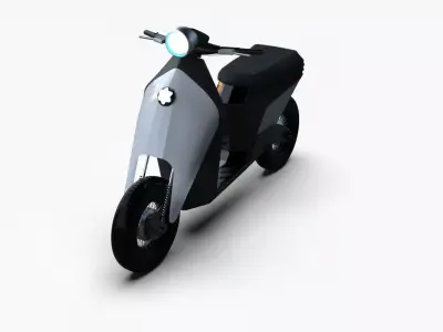 Luxury Electric Scooter Concept Modern Urban Mobility 3D Model 3D model