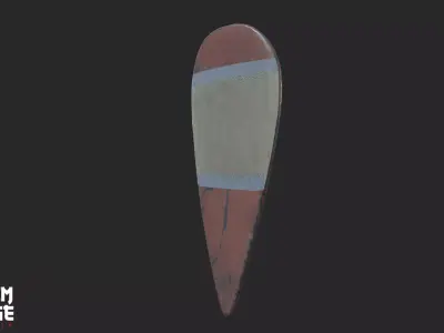 Medieval Kite Shield Low-poly 3D model purchase