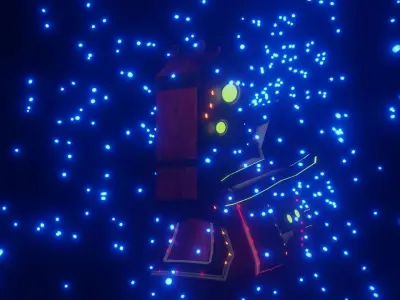 Sci Fi - Character - Head Low-poly 3D model