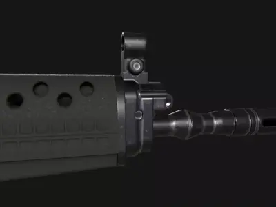 SG550 Rifle Low-poly 3D model