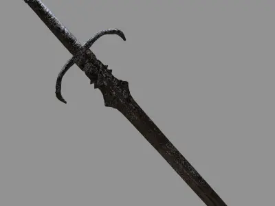 Claymore Sword dark 3D model