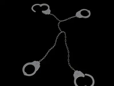 Prisoner Transport Chain Low-poly 3D model