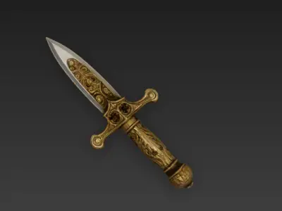 Antique Knife 3D model purchase