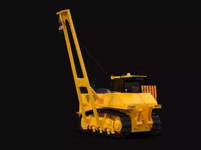Generic Pipe Layer Crawler 3D model