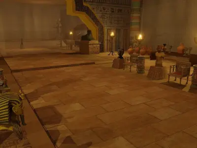 Ancient Egypt Palace Set 3D model