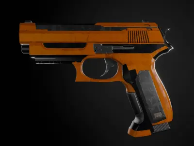 Sci-fi Pistol 3D Model 3D model