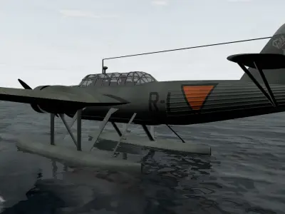 Fokker T-8 3D model