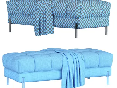 Bench Sienna 3D model