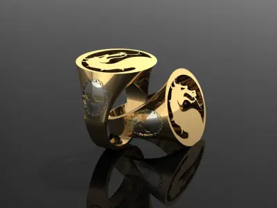 ring mortal kombat 3D print model