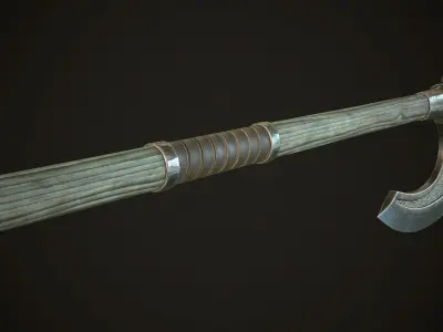 Undead  Axe Low-poly 3D model