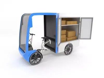 EAV Delivery bike 3D model