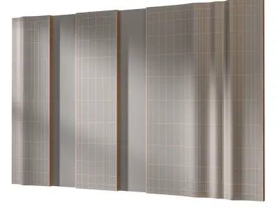 Headboard 3d Wall Panel 07 3D model