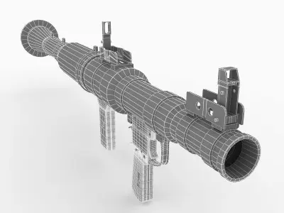 RPG-7 Rocket LAuncher 3D model buy