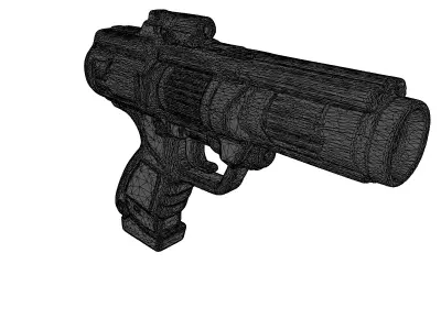 Futuristic Gravity Gun 3D Model 3D model