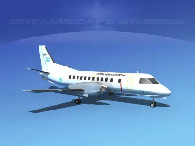 SAAB SF340 Fuerza Aerea Argentina 3D model