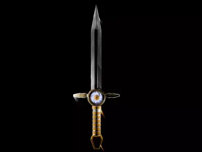 Legendary magic sword-3d model Low-poly 3D model