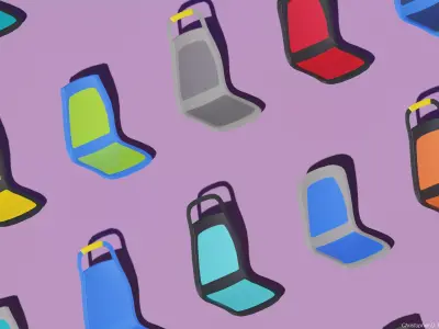 InSight Prime American Seating with QSTRAINT Security Systems 3D model