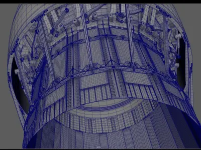 Jet engine nozzle 3D model purchase