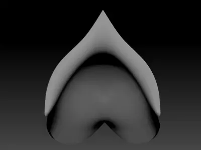 High-poly model Shoulder armor 3D model