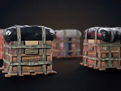 Air Drop  Low-poly 3D model