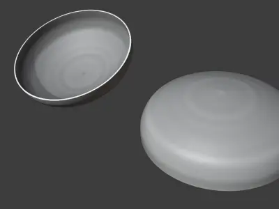 Ellipsoidal Dish 3D Free low-poly 3D model